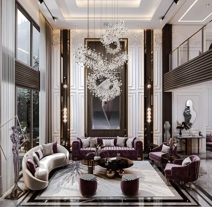 DOUBLE HEIGHT modern living rooms