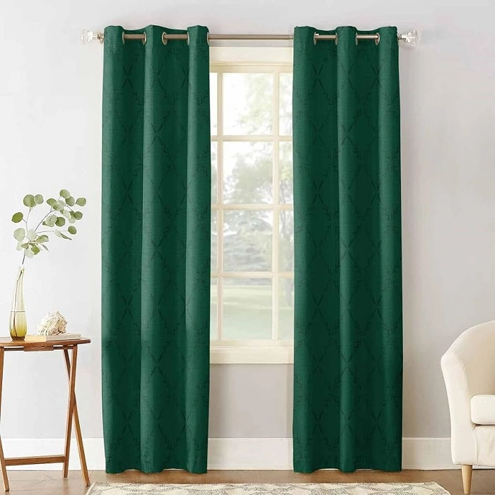 green curtains s2